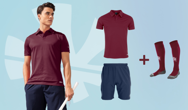 Elliot polo - burgundy